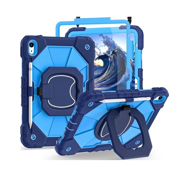 Case for iPad Air 11 inch (M2) 2024, Shockproof Protective With Hand Strap/Shoul - Picture 1 of 7